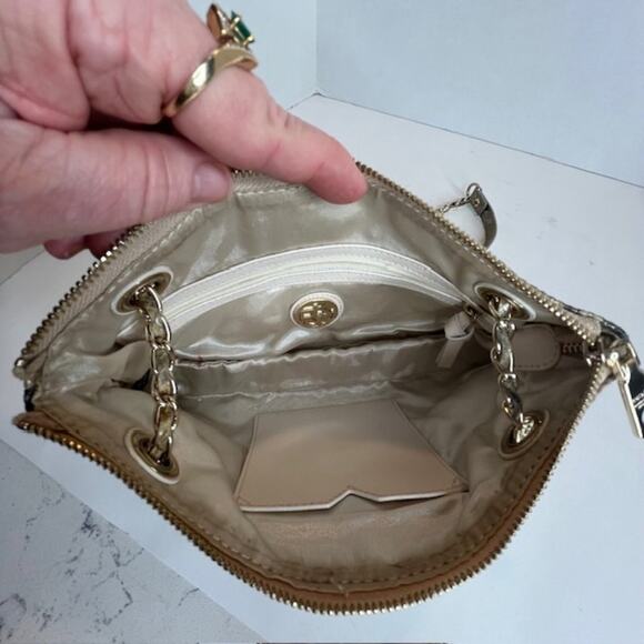 DKNY Metallic Python Handbag Bolsa Sac - Picture 6 of 16